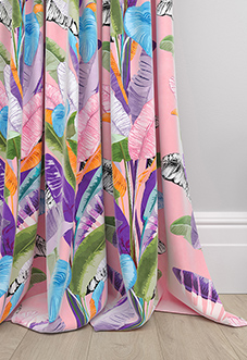 Palm Springs, Pink - Made To Measure Curtains